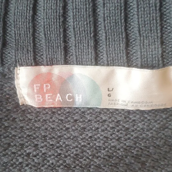 NWOT FREE PEOPLE BEACH HAILEE CARDI SET IN BALSAM   ,SZ:LARGE - Picture 7 of 11